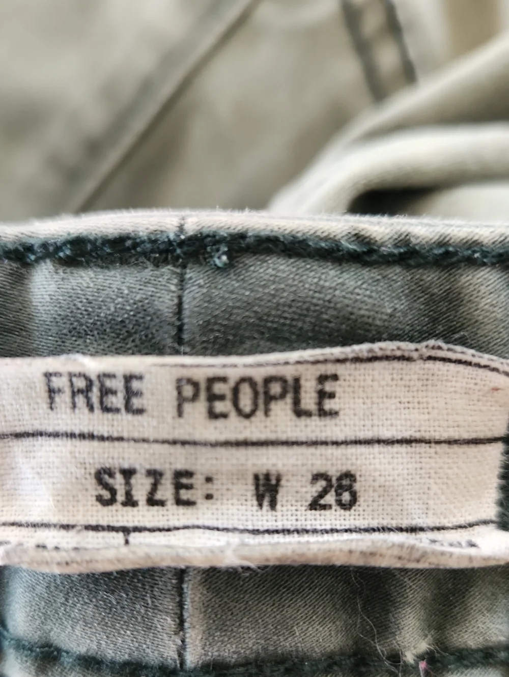 Free People Skinny Jeans in Army Green